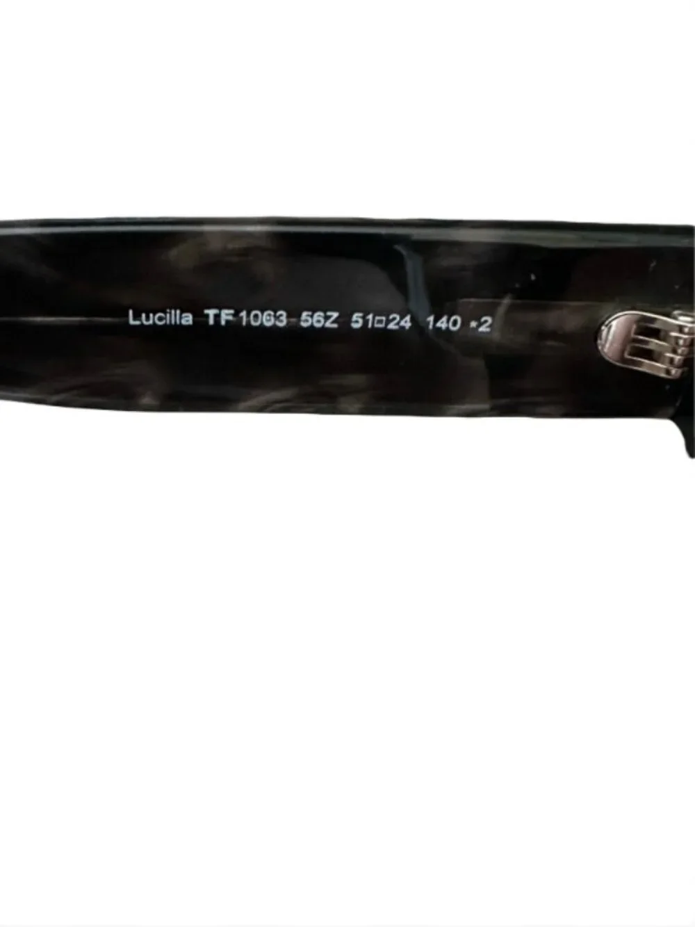 TOM FORD Lucilla Black Havana Cat Eye Sunglasses TF1063 NWT